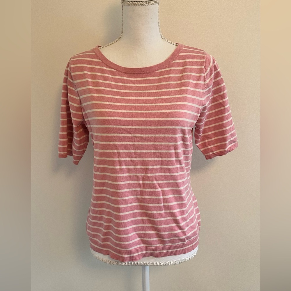 Concept | Striped Pink and White Women's Top